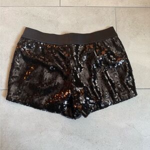 Forever 21 Black Sequin Shorts
